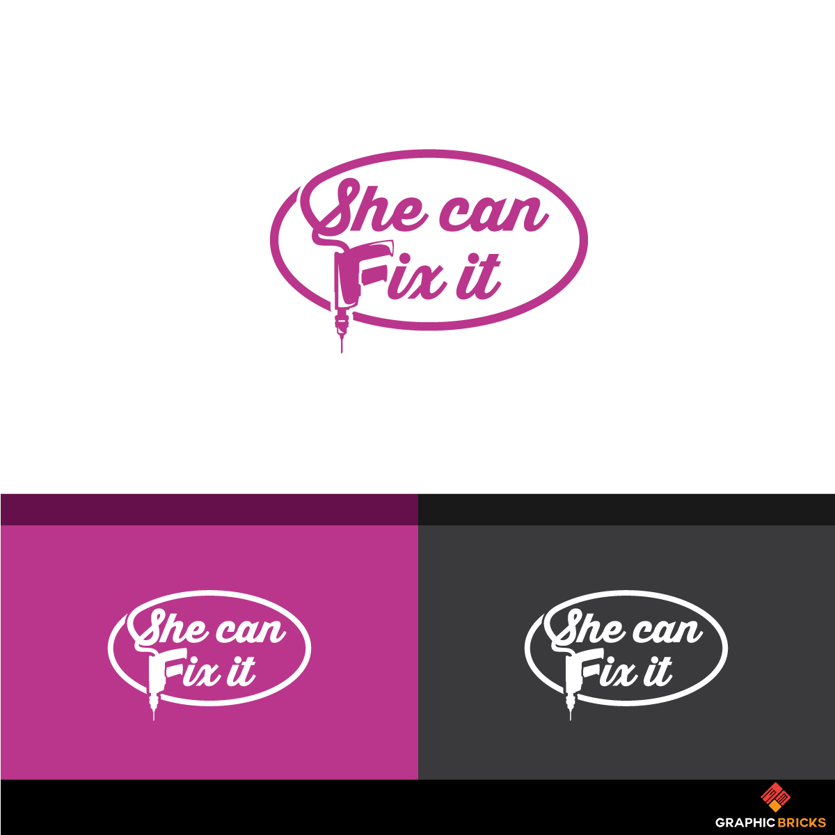 Logo-Design von Graphic Bricks für she can fix it | Design #17334255