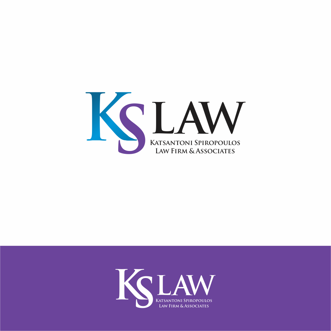 Logo Design by Arham Hidayat for Katsantonis - Spiropoulos Law Firm | Design #17394754