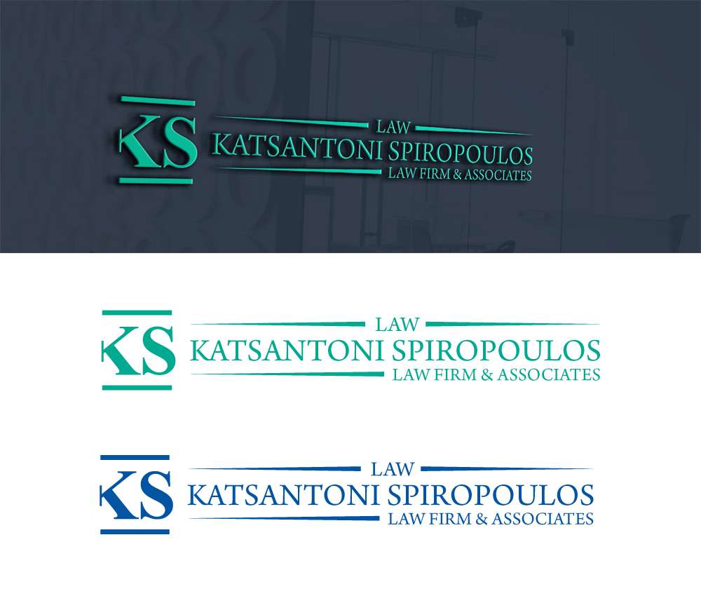 Logo Design by Aqeel Momin for Katsantonis - Spiropoulos Law Firm | Design #17405177