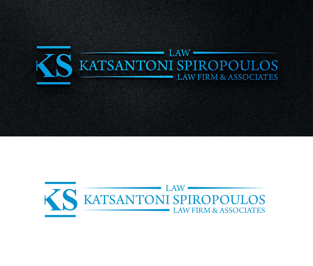Logo Design by Aqeel Momin for Katsantonis - Spiropoulos Law Firm | Design #17405197