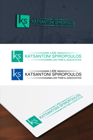 Logo Design by Aqeel Momin for Katsantonis - Spiropoulos Law Firm | Design: #17445145