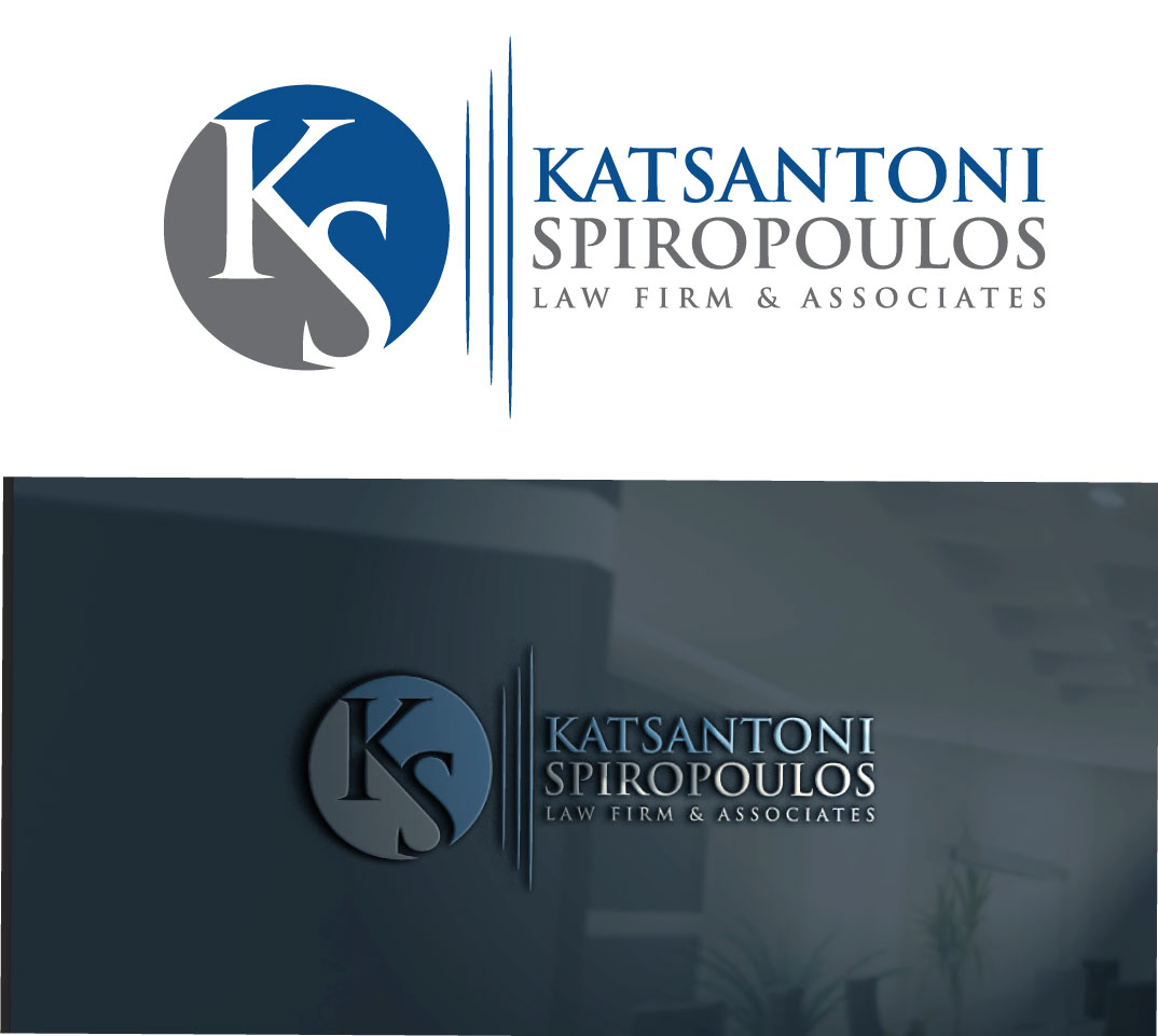Logo Design by rocklee for Katsantonis - Spiropoulos Law Firm | Design #17402944