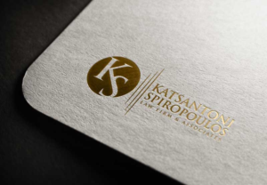 Logo Design by rocklee for Katsantonis - Spiropoulos Law Firm | Design: #17402959