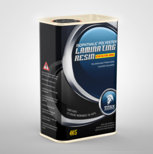 Fibreglass Resin Label - Titan Composites & Supplies | Packaging Design by SAI DESIGNS