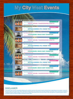 Social Event Calendar for real estate ad | Brochure Design by Sbss