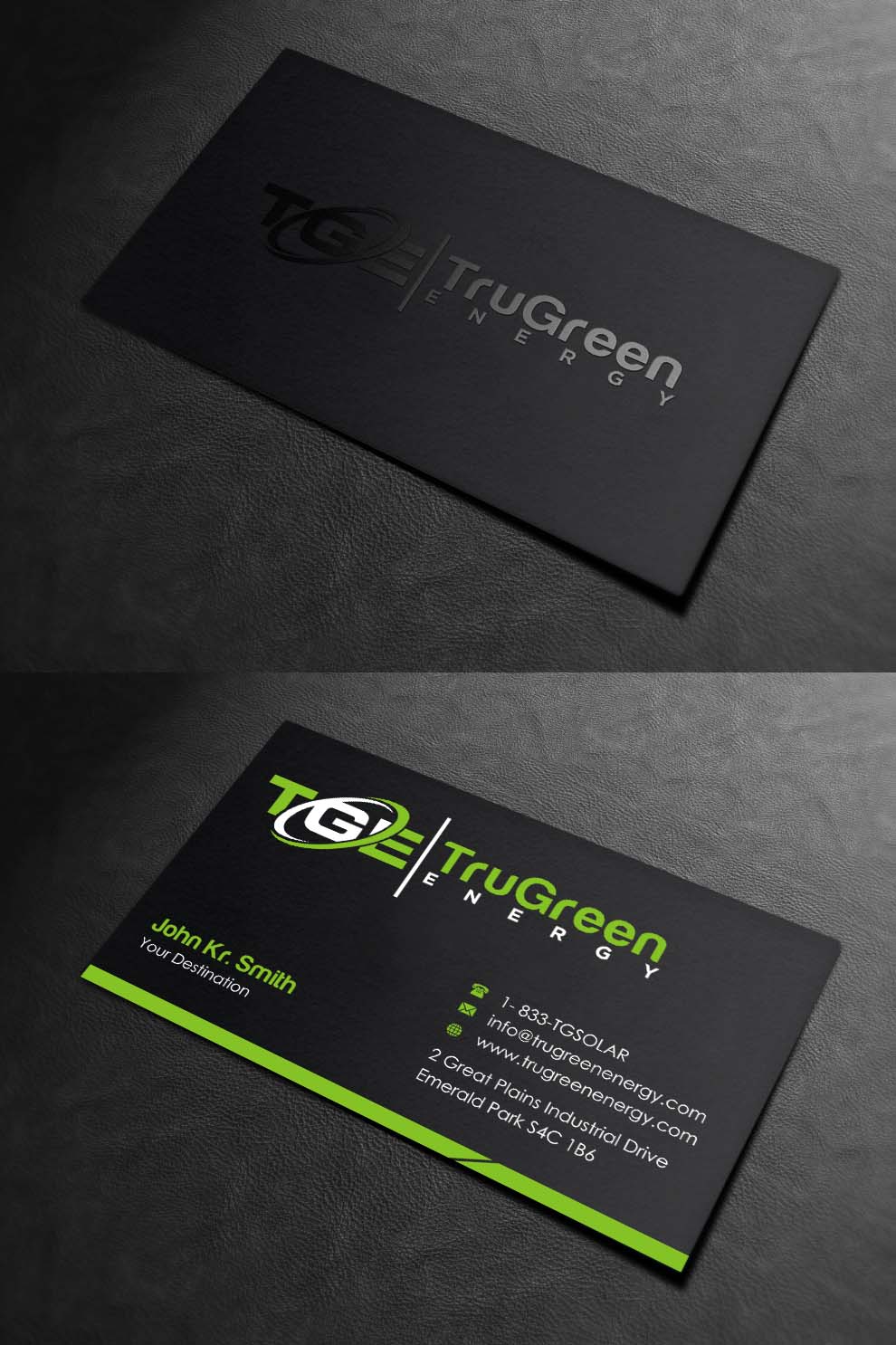 Design de Carte de Visite par INDIAN_Ashok pour TruGreen Energy | Design #17344669