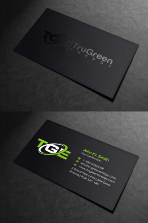 Business Card Design by INDIAN_Ashok for TruGreen Energy | Design: #17344672