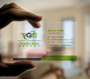 Business Card Design by INDIAN_Ashok for TruGreen Energy | Design: #17344674