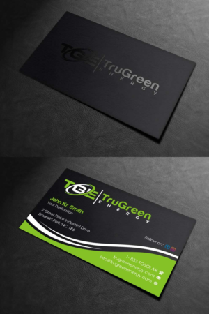 Business Card Design by INDIAN_Ashok for TruGreen Energy | Design: #17344677