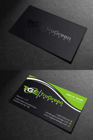 Business Card Design by INDIAN_Ashok for TruGreen Energy | Design: #17344678
