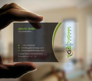 Business Card Design by INDIAN_Ashok for TruGreen Energy | Design: #17344684