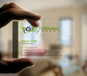 Business Card Design by INDIAN_Ashok for TruGreen Energy | Design: #17344686