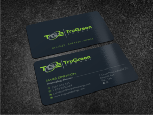 Business Card Design by Atvento Graphics for TruGreen Energy | Design #17339094
