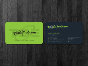 Diseño de Tarjeta de Presentación por Atvento Graphics para TruGreen Energy | Diseño: #17381001