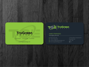 Diseño de Tarjeta de Presentación por Atvento Graphics para TruGreen Energy | Diseño: #17381338