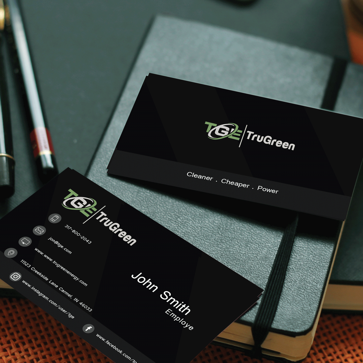 Design de Carte de Visite par uglyjohny pour TruGreen Energy | Design #17333057