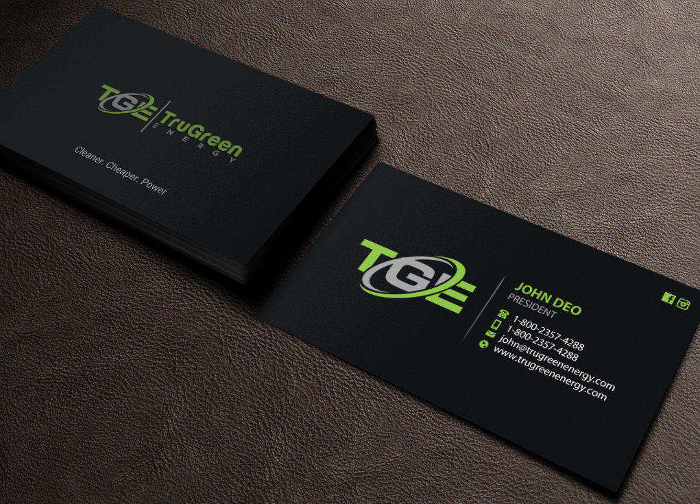 Design de Carte de Visite par Brand aid pour TruGreen Energy | Design #17365179