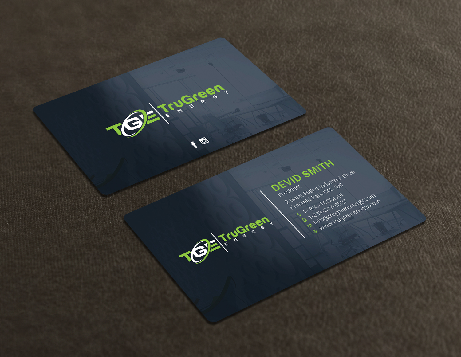 Design de Carte de Visite par Tripti Ranjan Gain pour TruGreen Energy | Design #17340940