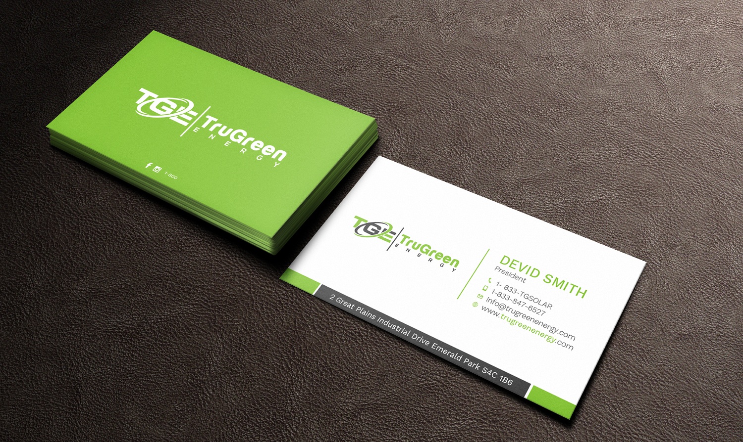 Visitenkarten-Design von Tripti Ranjan Gain für TruGreen Energy | Design #17340963