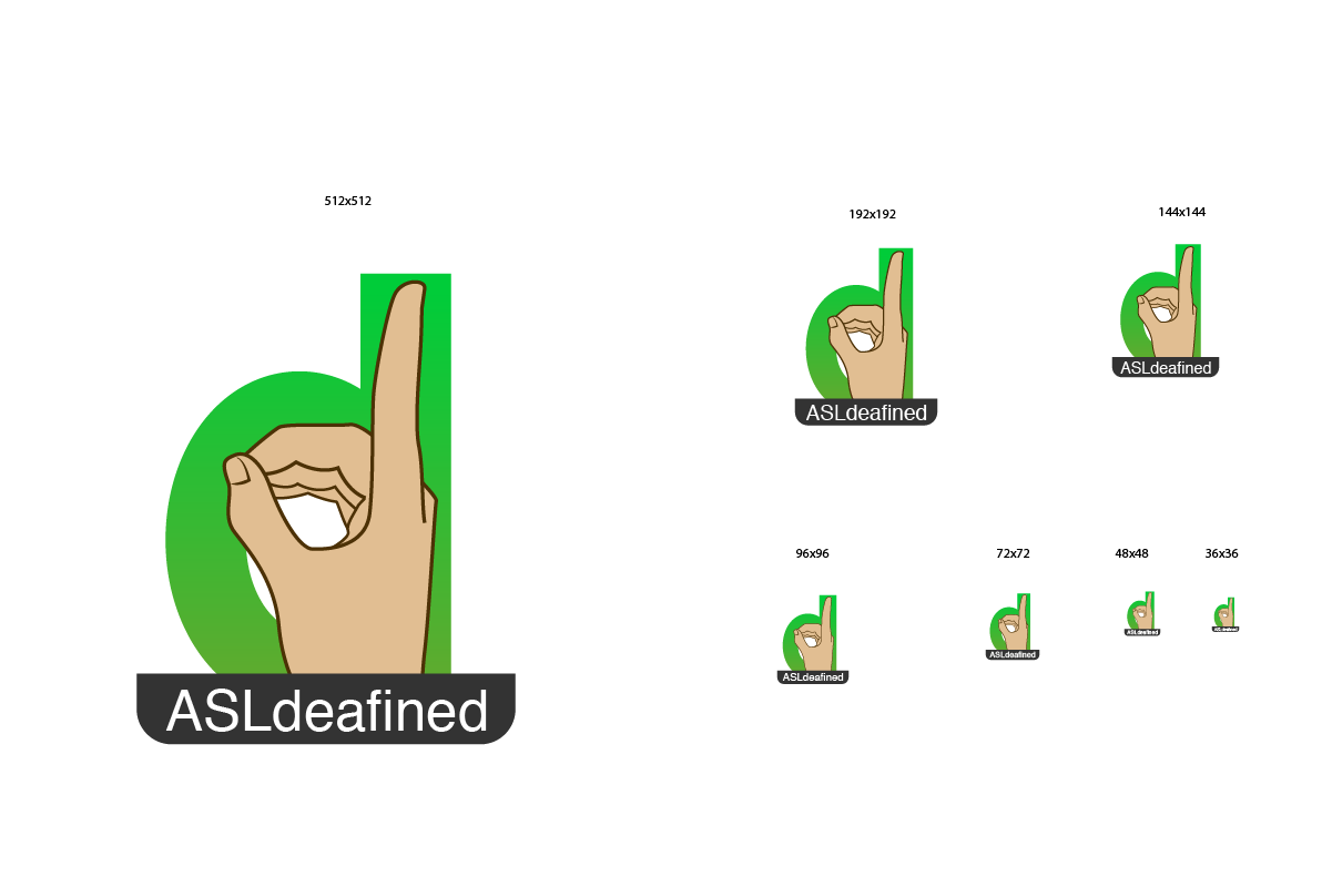 Icon Design by Jozbel for ASLdeafined.com | Design #17335768