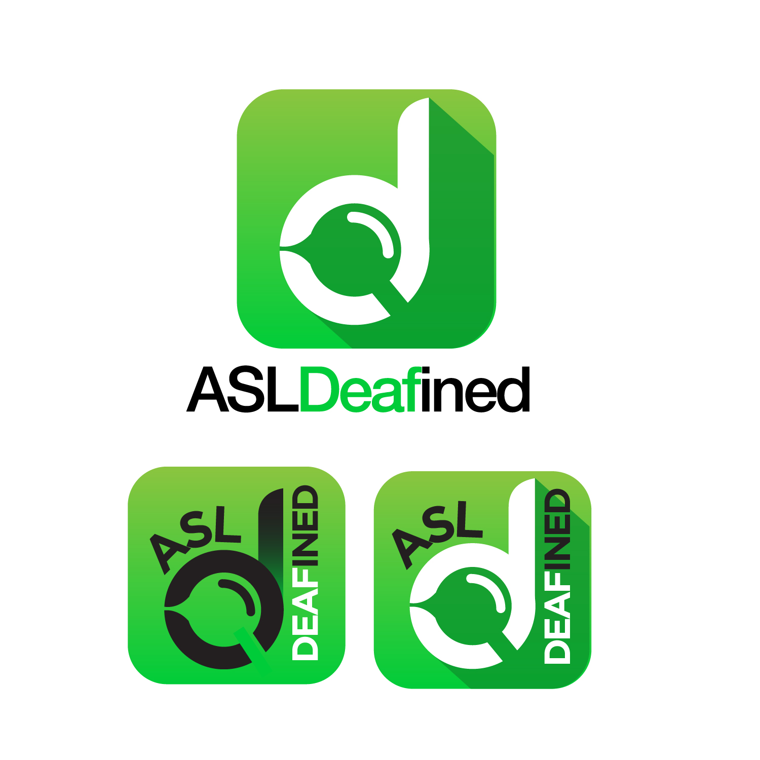 Icon Design by sherman for ASLdeafined.com | Design #17340280