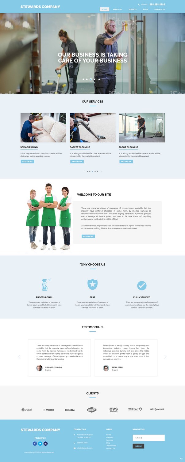 Web-Design von pb für stewards company | Design #17345972