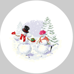 Holiday dinnerware: snowmen design | Grafik-Design von julia.gnedina