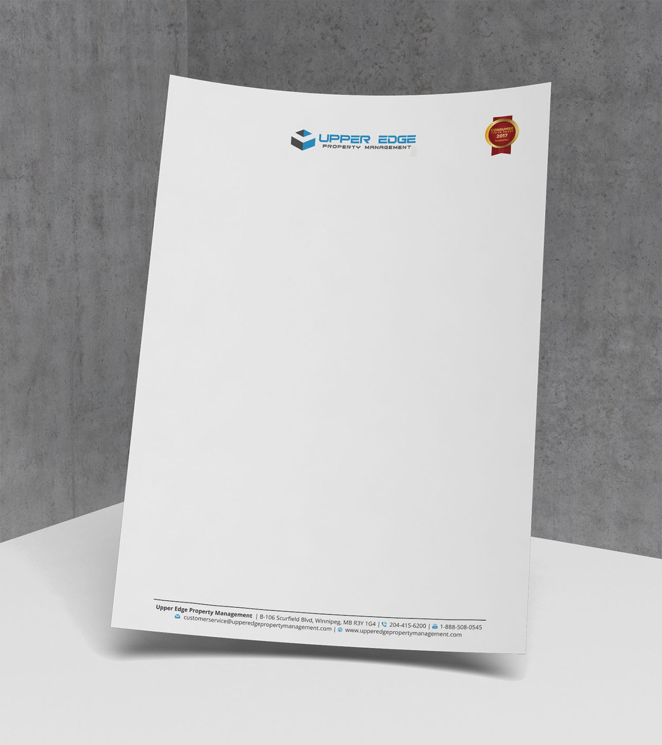 Stationery Design by Xpert for Upper Edge Property Management Inc. | Design #17356683