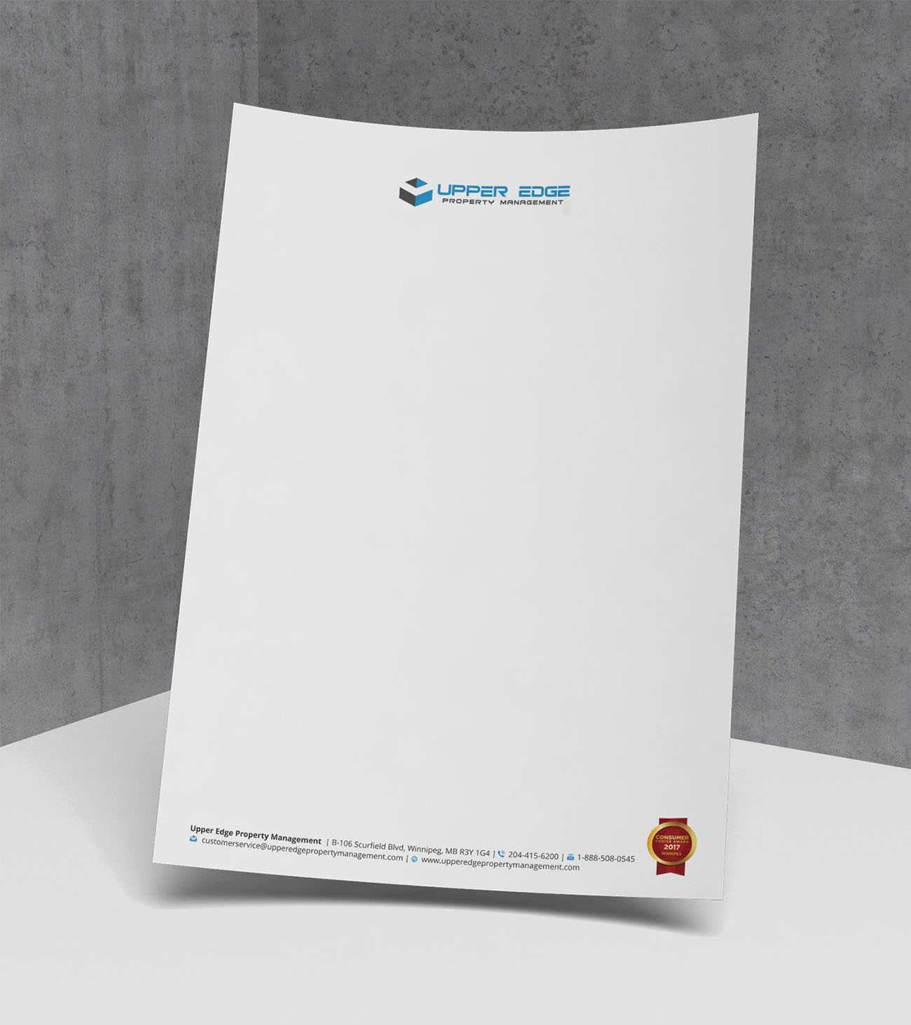 Stationery Design by Xpert for Upper Edge Property Management Inc. | Design #17356695