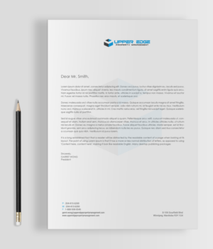 Stationery Design by chandrayaan.creative for Upper Edge Property Management Inc. | Design: #17340706