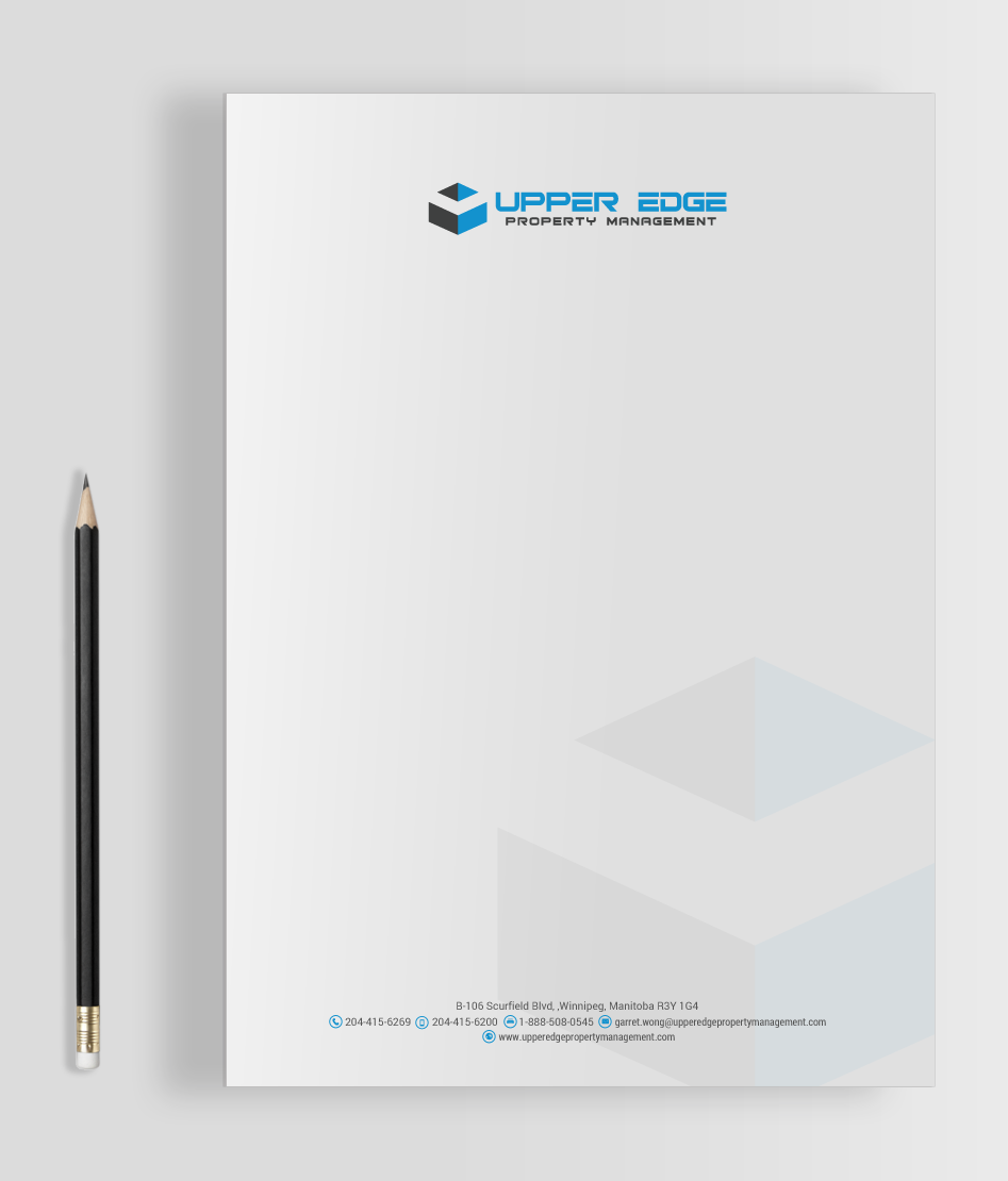 Stationery Design by chandrayaan.creative for Upper Edge Property Management Inc. | Design #17340862