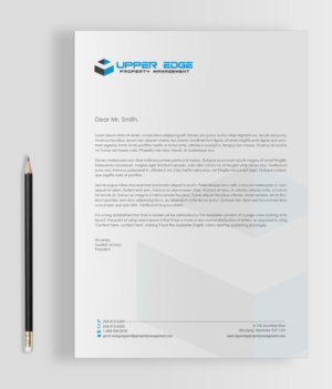 Design de Papeterie par chandrayaan.creative pour Upper Edge Property Management Inc. | Design : #17340866