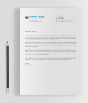 Design de Papeterie par chandrayaan.creative pour Upper Edge Property Management Inc. | Design : #17340945