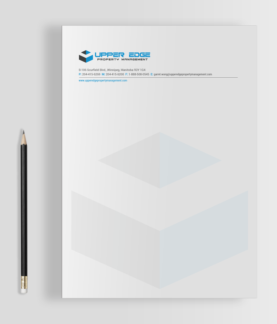 Stationery Design by chandrayaan.creative for Upper Edge Property Management Inc. | Design #17342102