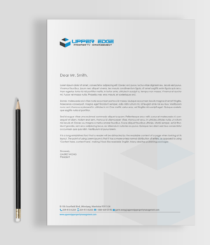 Design de Papeterie par chandrayaan.creative pour Upper Edge Property Management Inc. | Design : #17342103