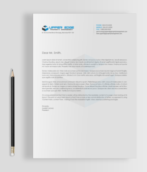 Design de Papeterie par chandrayaan.creative pour Upper Edge Property Management Inc. | Design : #17342121