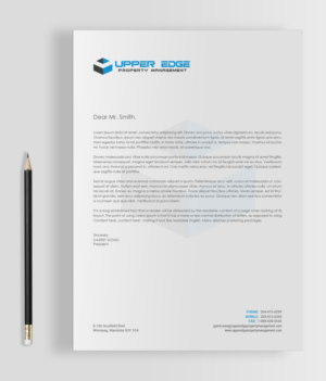 Design de Papeterie par chandrayaan.creative pour Upper Edge Property Management Inc. | Design : #17342122