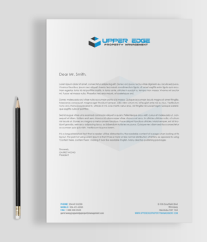 Stationery Design by chandrayaan.creative for Upper Edge Property Management Inc. | Design: #17342124