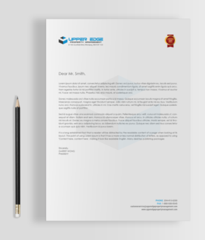Stationery Design by chandrayaan.creative for Upper Edge Property Management Inc. | Design: #17365131