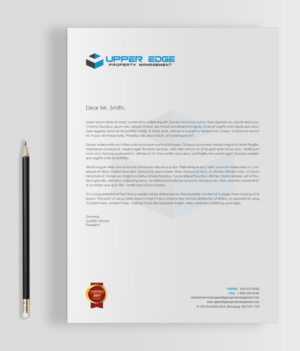 Design de Papeterie par chandrayaan.creative pour Upper Edge Property Management Inc. | Design : #17365133