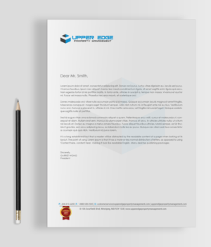 Design de Papeterie par chandrayaan.creative pour Upper Edge Property Management Inc. | Design : #17388557