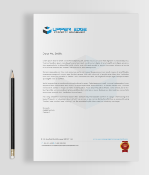 Design de Papeterie par chandrayaan.creative pour Upper Edge Property Management Inc. | Design : #17389143