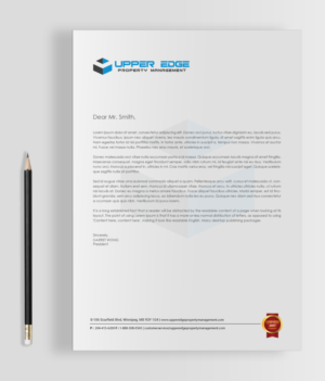 Design de Papeterie par chandrayaan.creative pour Upper Edge Property Management Inc. | Design : #17389264