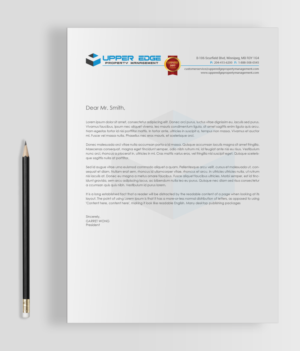 Design de Papeterie par chandrayaan.creative pour Upper Edge Property Management Inc. | Design : #17396064