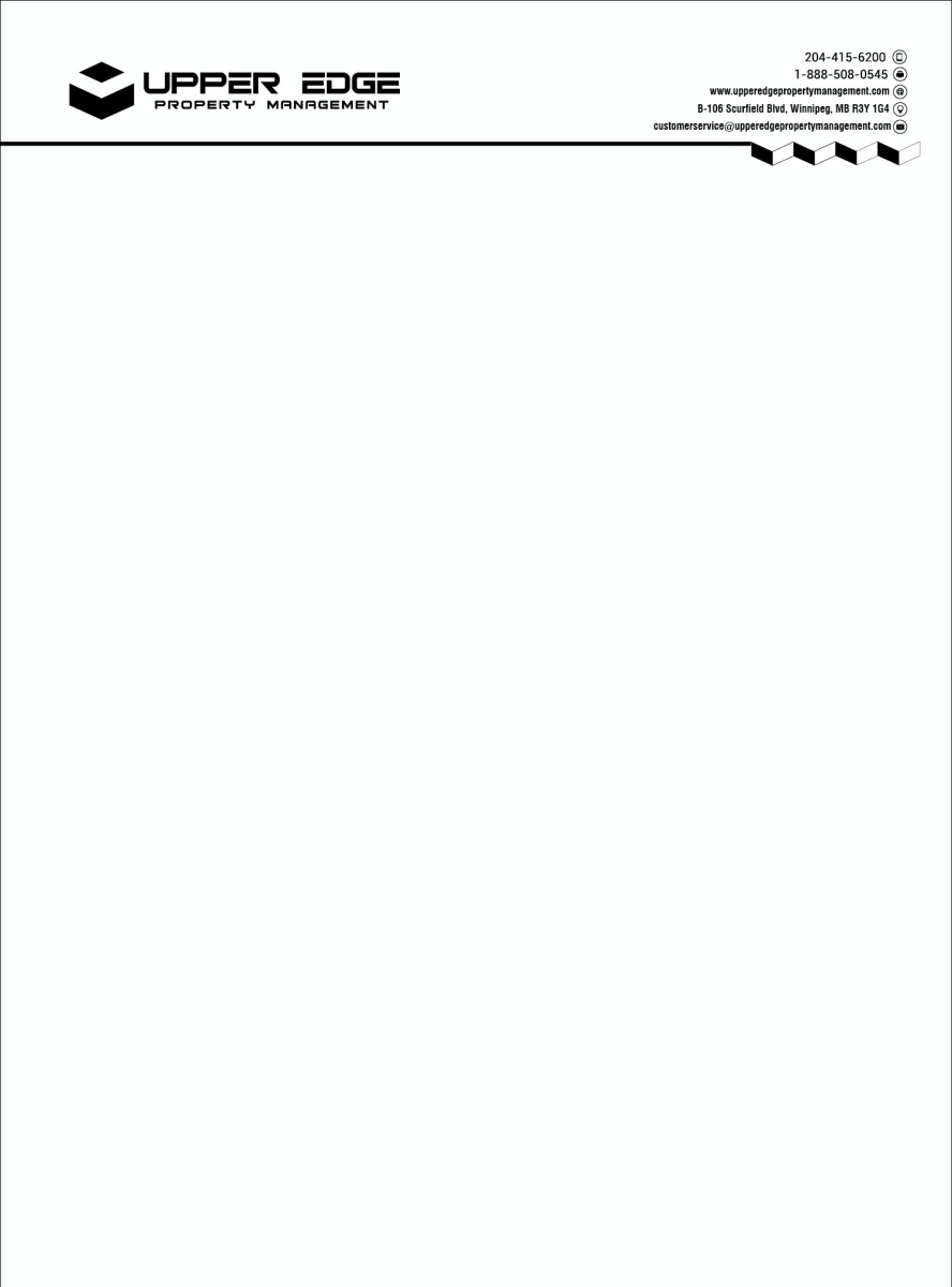 Stationery Design by Bia Artist for Upper Edge Property Management Inc. | Design #17347975