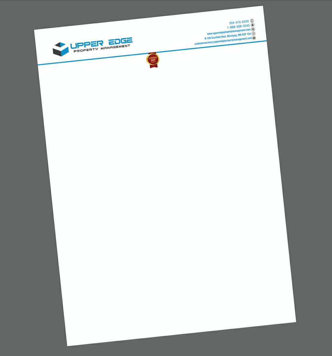 Stationery Design by Bia Artist for Upper Edge Property Management Inc. | Design #17348888