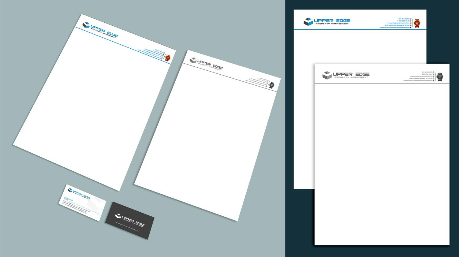 Stationery Design by Bia Artist for Upper Edge Property Management Inc. | Design #17351825