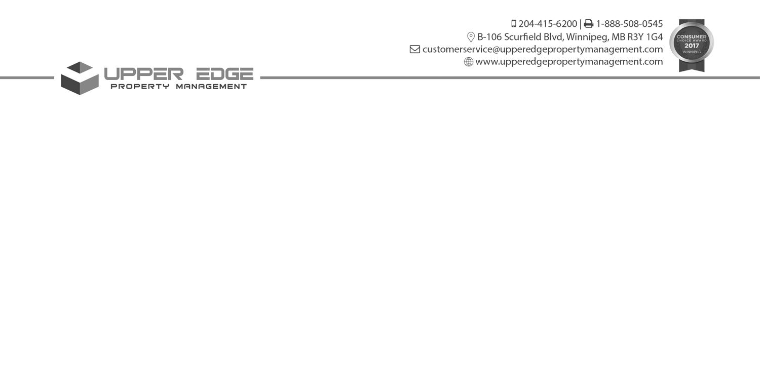 Stationery Design by I9criativo for Upper Edge Property Management Inc. | Design #17349211