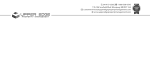 Stationery Design by I9criativo for Upper Edge Property Management Inc. | Design #17349211