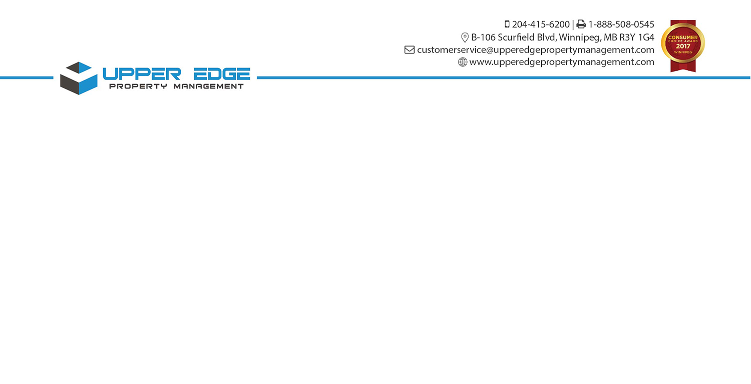 Stationery Design by I9criativo for Upper Edge Property Management Inc. | Design #17349212
